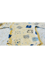 Organic Newborn Blue Bear Ribbed Cotton Baby Set - 2 - Piece - TryAladdin