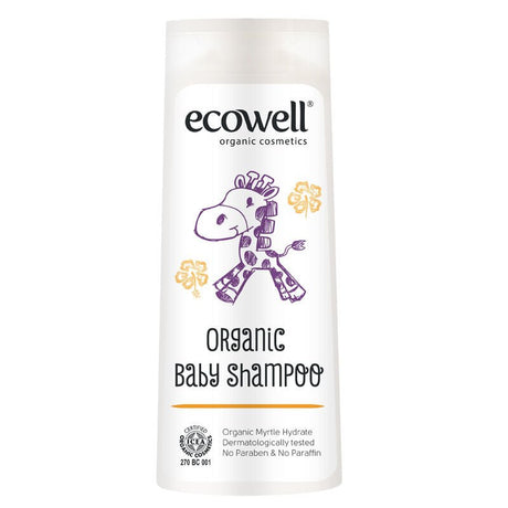 Organic Orange & Myrtle Baby Wash - Gentle Hair & Body Cleanser, pH Balanced - TryAladdin