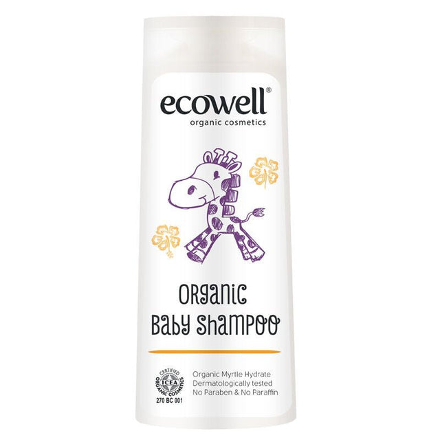 Organic Orange & Myrtle Baby Wash - Gentle Hair & Body Cleanser, pH Balanced - TryAladdin