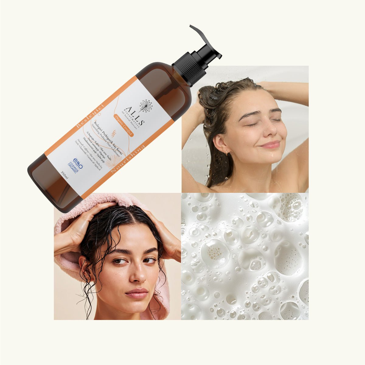 Organic Prebiotic Nourishing Hair Conditioner - Frizz Control & Shine - TryAladdin