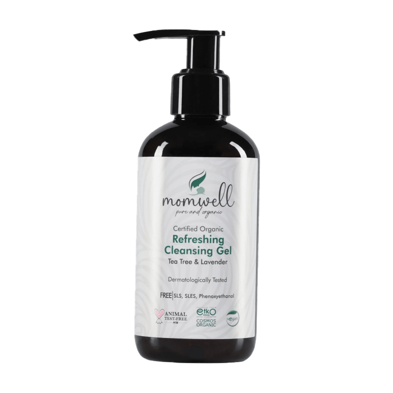 Organic Refreshing Gel Cleanser - Aloe Vera & Tea Tree for Smooth Skin