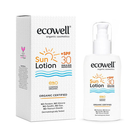 Organic SPF 30 Sun Lotion - UVA/UVB Protection, Moisturizing - TryAladdin