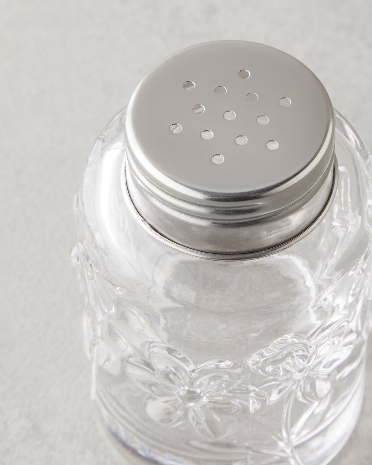 Premium Transparent Glass Salt Pepper Shaker Set Professional Kitchenware