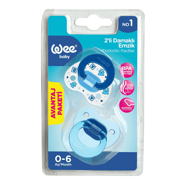 Orthodontic Silicone Pacifier - Palate & Tooth Development Support 0 - 6 Months - TryAladdin