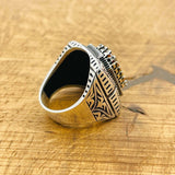 Ottoman Style Multi - Color Zultanite Men's Ring