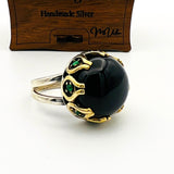 Oval Onyx Stone Women's Ring