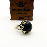 Oval Onyx Stone Women's Ring