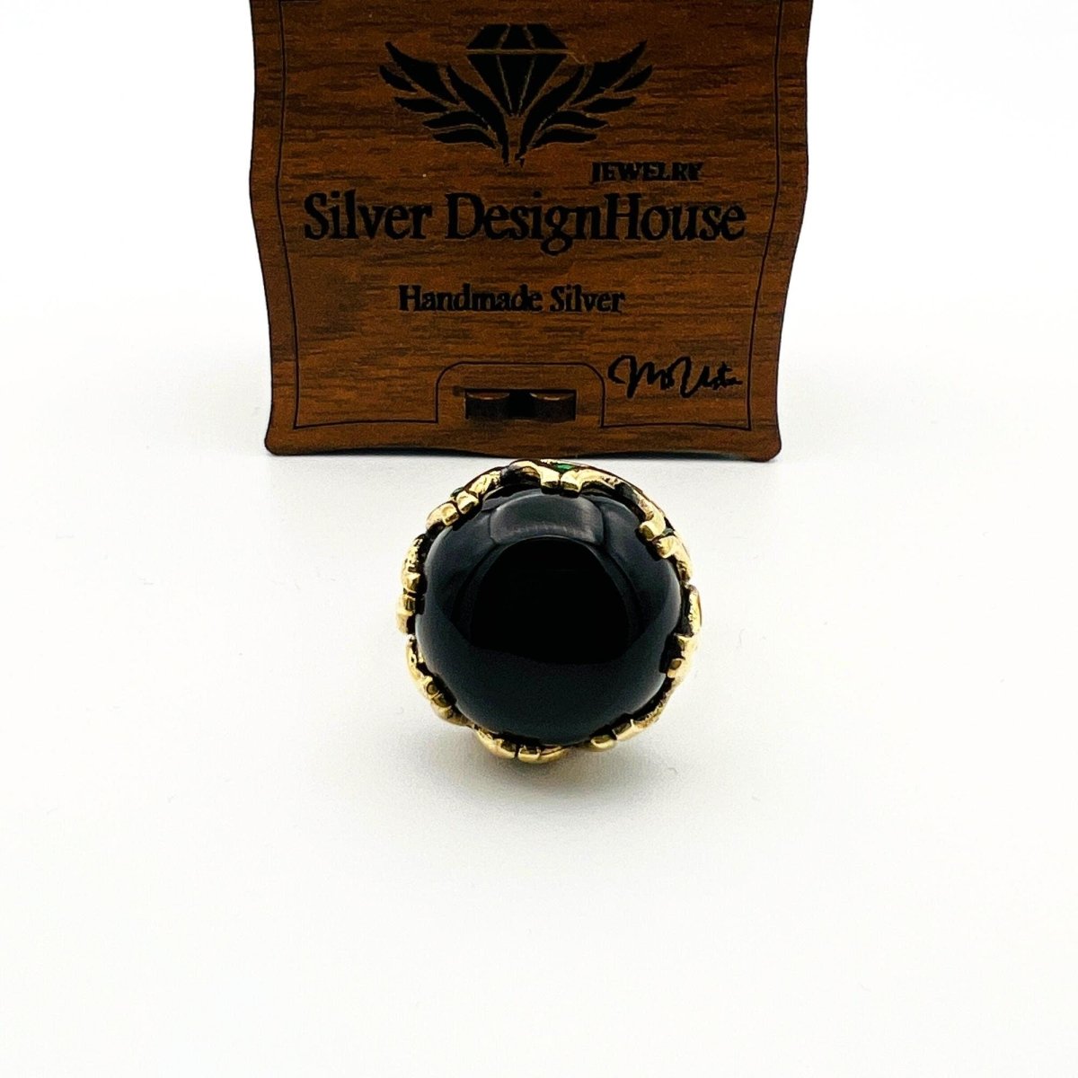 Oval Onyx Stone Women's Ring