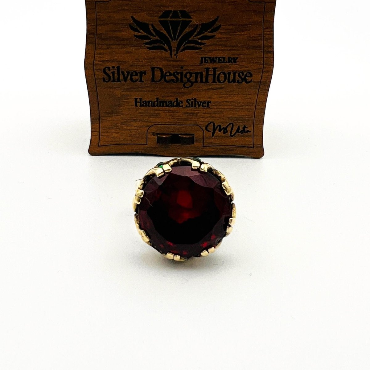 Oval Ruby Stone Women's Ring