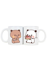 Oxvin Premium Happy Birthday Coffee Mug Set - Bubu Dudu Design - 2 - Pack - TryAladdin