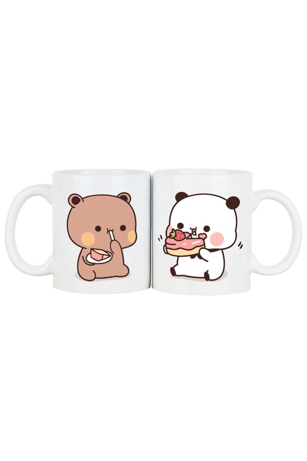 Oxvin Premium Happy Birthday Coffee Mug Set - Bubu Dudu Design - 2 - Pack - TryAladdin