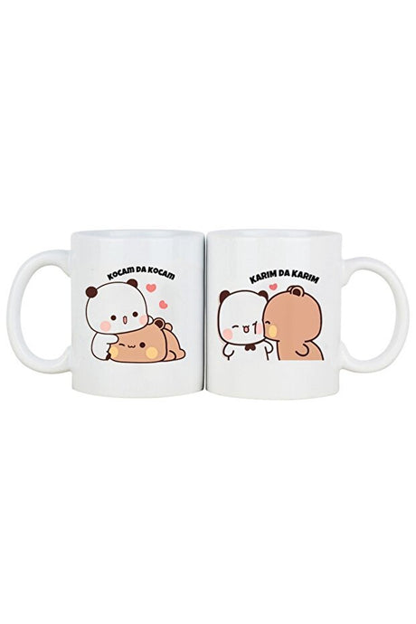 Oxvin Premium Porcelain Couple Coffee Mug Set - 2 - Pack - TryAladdin