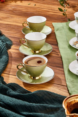 Paci Premium Botania Floral Gilded Turkish Coffee Cup - TryAladdin
