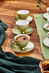 Paci Premium Botania Floral Gilded Turkish Coffee Cup - TryAladdin