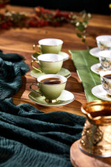 Paci Premium Botania Floral Gilded Turkish Coffee Cup - TryAladdin