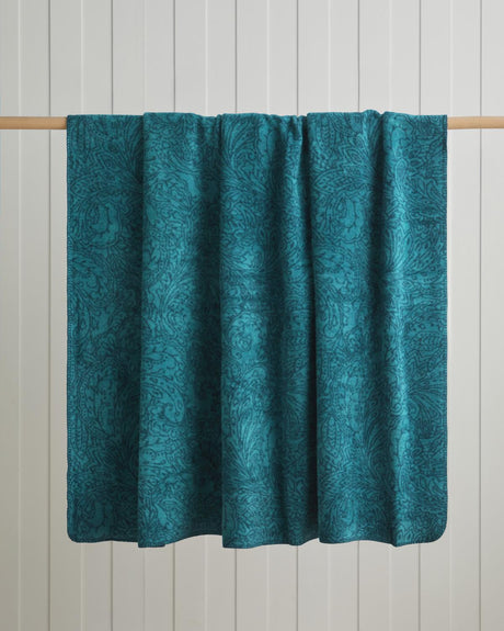 Premium-Cotton-Paisley-Design-Single-Blanket-Dark-Green