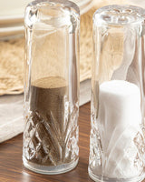 Elegant Glass Salt Pepper Shaker Set