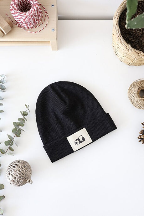 Panda Label Baby Beanie - 100% Cotton - TryAladdin