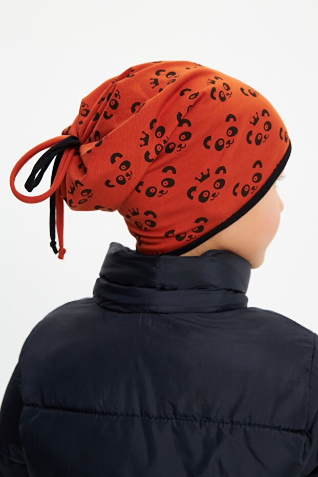 Panda Patterned cotton Beanie & Neck Warmer Set - TryAladdin