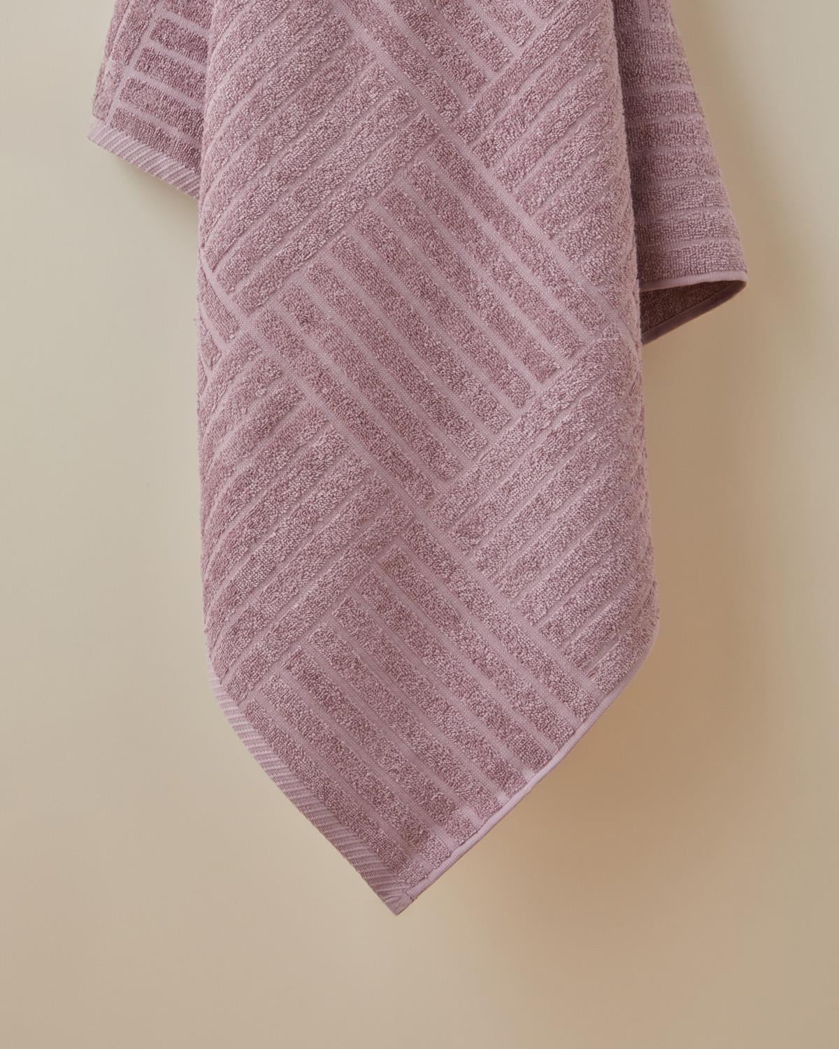 Professional Grade Cotton Bath Towel Large Purple