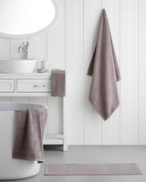 Professionele kwaliteit Turks katoenen badhanddoek 90x150cm Misty Brown