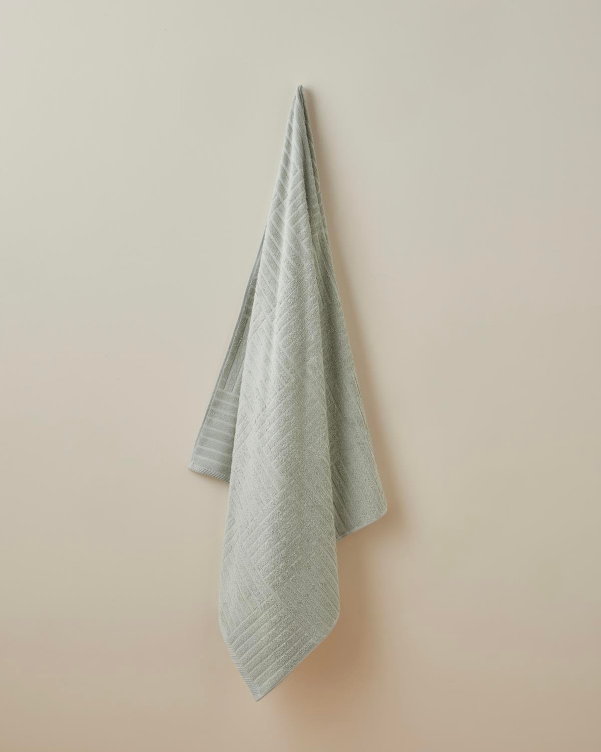 Professionele Kwaliteit Premium Katoenen Badhanddoek Salie 90x150cm