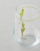 Professional Green Parsley Design Glassware Set   425ml Capacity   4 Pack