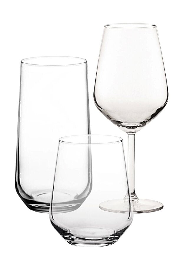 Pasabahce Allegra Professional Glassware Set - 18 Pieces - TryAladdin