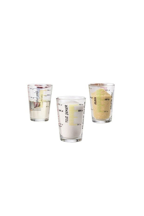 Pasabahce Arda Turkmen Professional Glass Measuring Set - 3 - Piece - TryAladdin