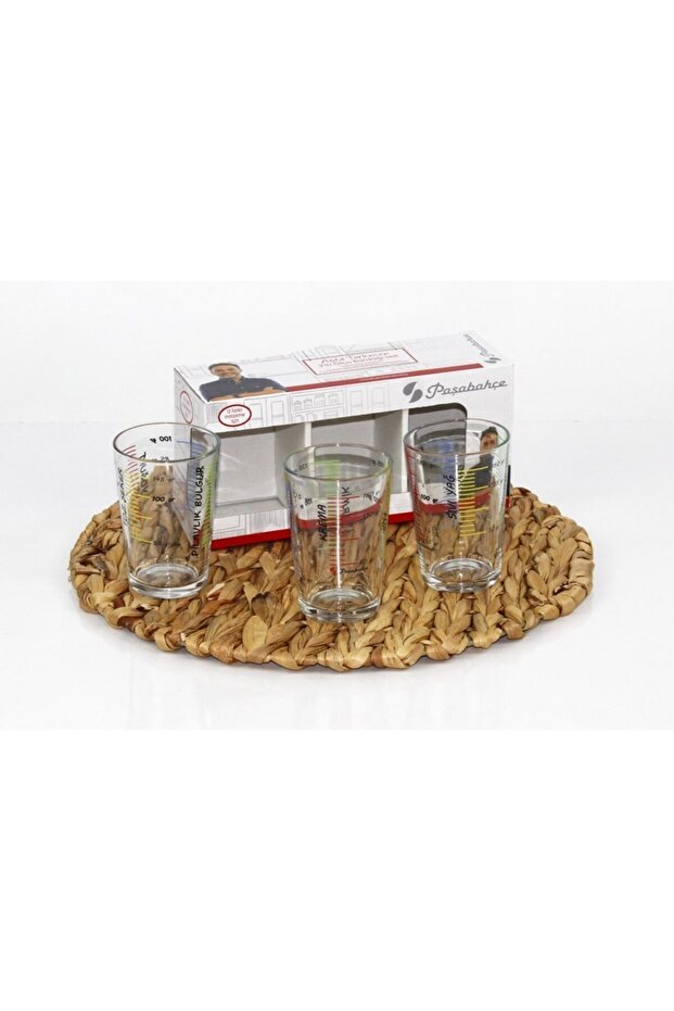 Pasabahce Arda Turkmen Professional Glass Measuring Set - 3 - Piece - TryAladdin
