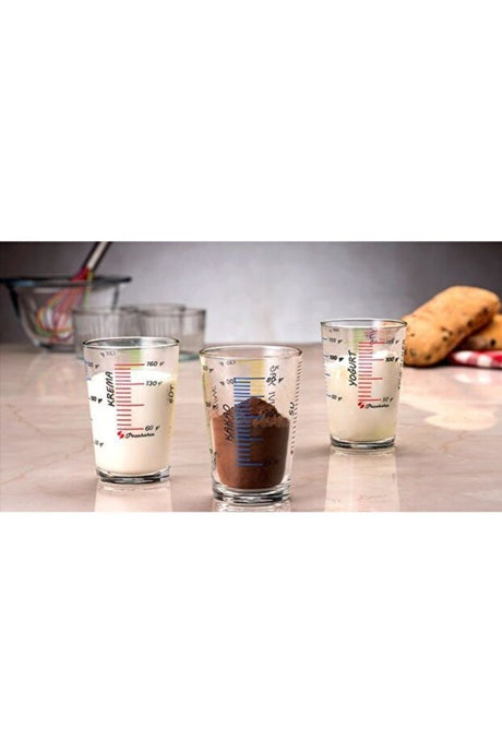Pasabahce Arda Turkmen Professional Glass Measuring Set - 3 - Piece - TryAladdin