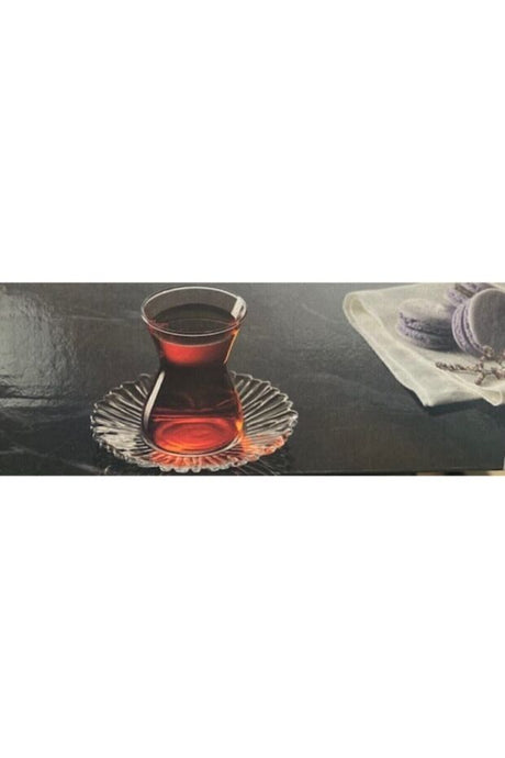 Pasabahce Aura Premium Turkish Tea Glass Set - 12 Piece - TryAladdin