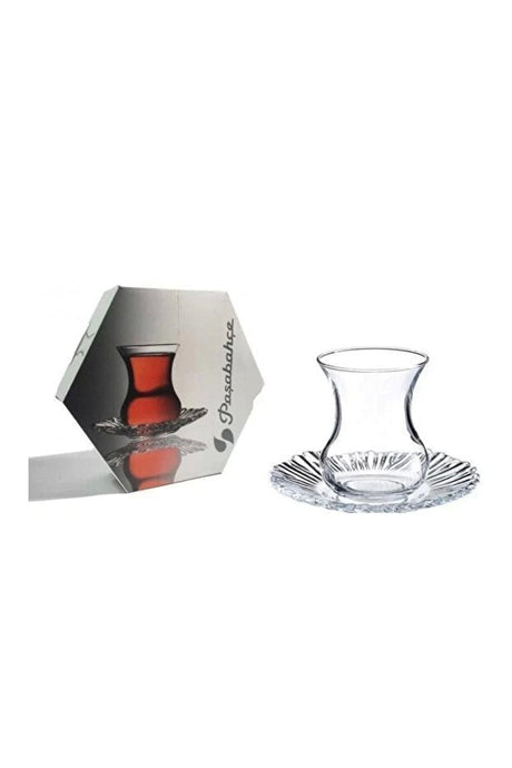 Pasabahce Aurora Classic Turkish Tea Glasses - 155ml, 6 - Piece Set - TryAladdin