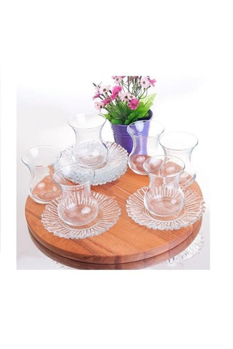 Pasabahce Aurora Premium Turkish Tea Glass Set - 12 Pieces - TryAladdin