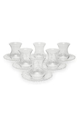 Pasabahce Aurora Premium Turkish Tea Glassware Set - 12 - Piece - TryAladdin