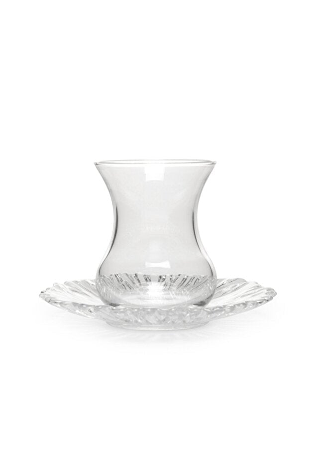 Pasabahce Aurora Premium Turkish Tea Glassware Set - 12 - Piece - TryAladdin