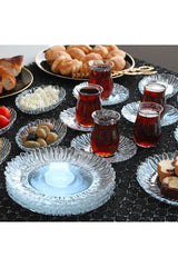 Pasabahce Aurora Professional Turkish Breakfast & Tea Serving Set - 24 Piece - TryAladdin