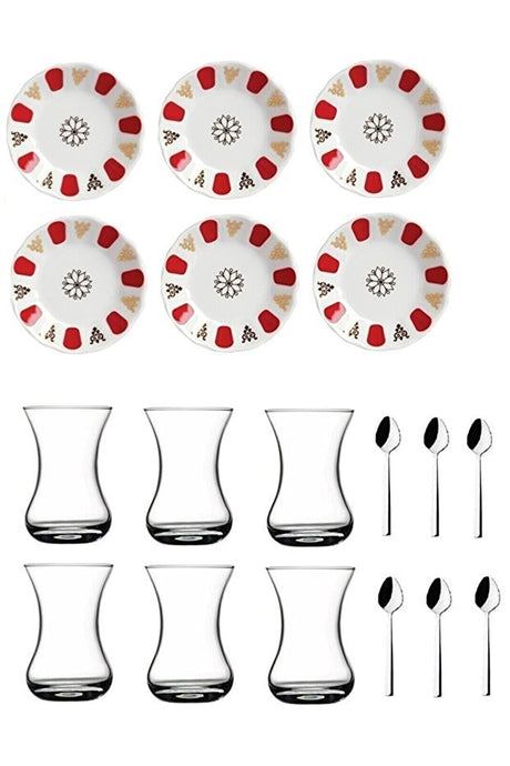 Pasabahce Authentic Persian Tea Glass Set - 18 - Piece Set - TryAladdin