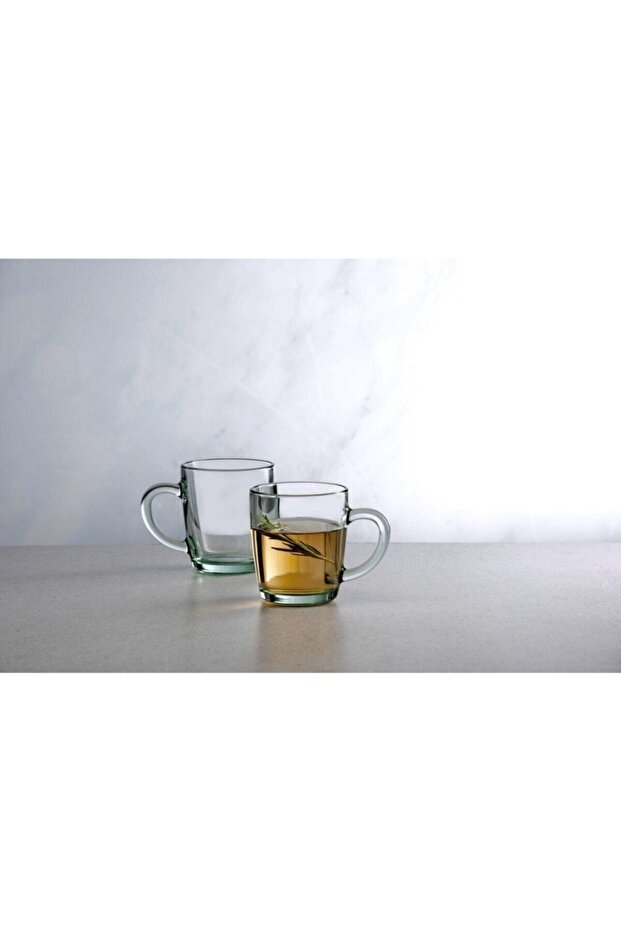Pasabahce Aware Collection Recycled Glass Handled Mugs - 4 - Pack - TryAladdin