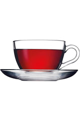 Pasabahce Basic Glass Turkish Tea & Coffee Cup Set - 238ml, 12 - Piece - TryAladdin
