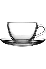 Pasabahce Basic Glass Turkish Tea & Coffee Cup Set - 238ml, 12 - Piece - TryAladdin