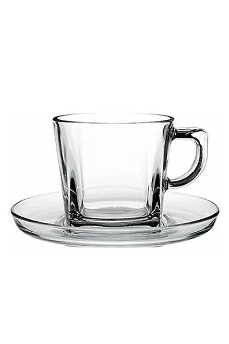 Pasabahce Carre Turkish Tea Glass Set - 6 - Piece, 215ml - TryAladdin