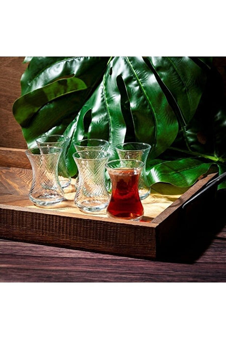 Pasabahce Classic Ince Belli Turkish Tea Glasses - 12 - Piece Set - TryAladdin