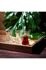 Pasabahce Classic Ince Belli Turkish Tea Glasses - 12 - Piece Set - TryAladdin