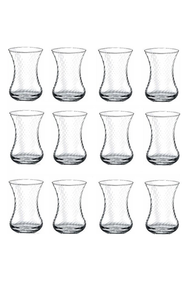 Pasabahce Classic Ince Belli Turkish Tea Glasses - 12 - Piece Set - TryAladdin