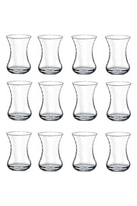 Pasabahce Classic Ince Belli Turkish Tea Glasses - 12 - Piece Set - TryAladdin