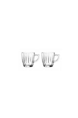 Pasabahce Diamond Handled Glass Set - 2 x 245ml - TryAladdin