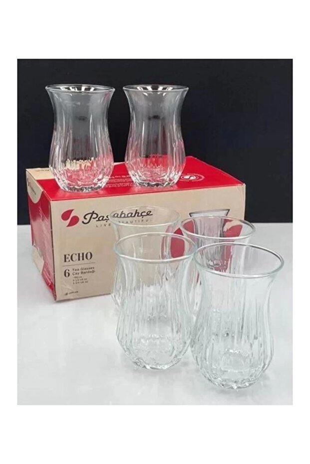 Pasabahce Echo Professional Turkish Tea Glasses - 160ml, Set of 6 - TryAladdin