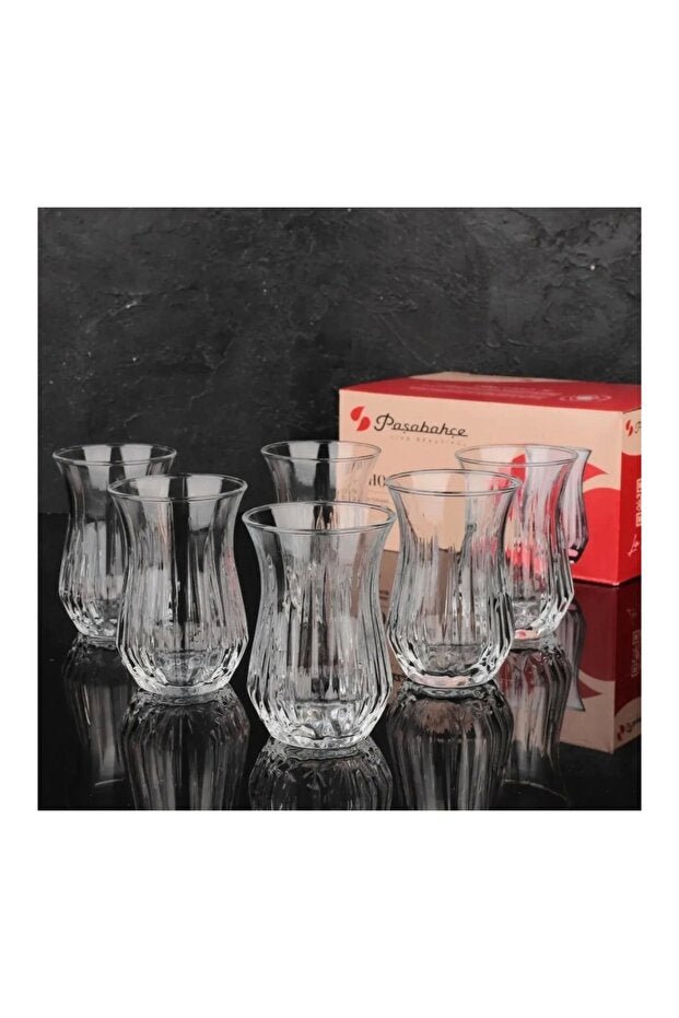 Pasabahce Echo Professional Turkish Tea Glasses - 160ml, Set of 6 - TryAladdin