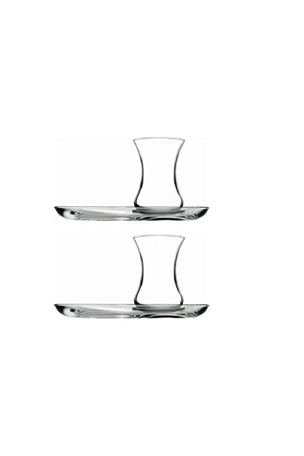 Pasabahce Elegant Turkish Slim Waist Tea Glasses - Set of 2 - TryAladdin